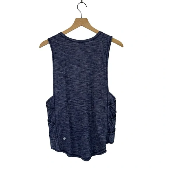 Lululemon Var-City Muscle‎ Tank Top in Heathered Hero Blue Size 8 - Picture 4 of 10
